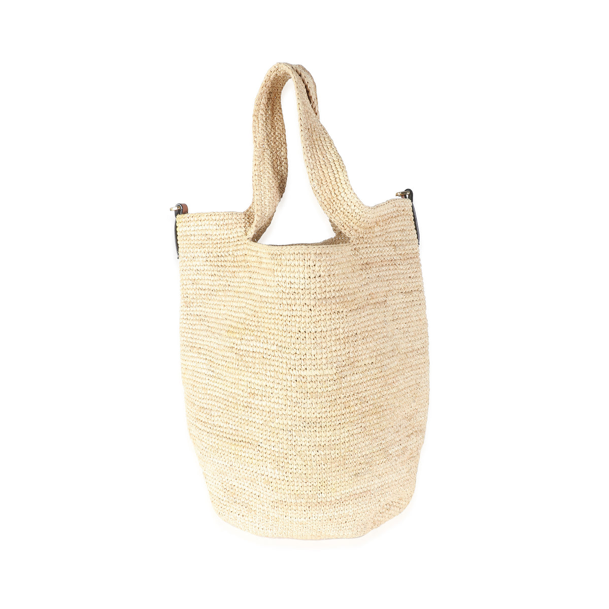 Natural Tan Raffia Mini Slit Bag