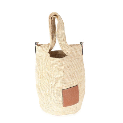 Natural Tan Raffia Mini Slit Bag