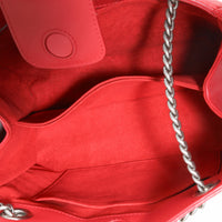 Louis Vuitton Ecarlate Calfskin New Wave Chain Tote Handbag ad1