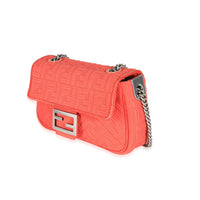 Fendi Tulipano Technical Fabric FF Midi Chain Baguette Bag Handbag sv