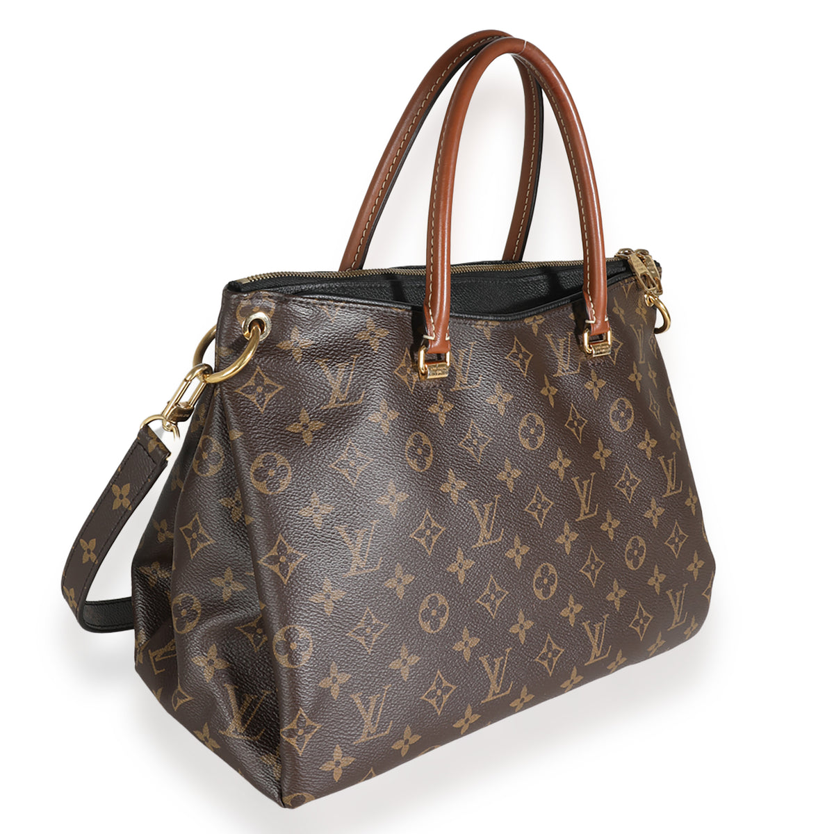 Black Monogram Canvas Pallas MM