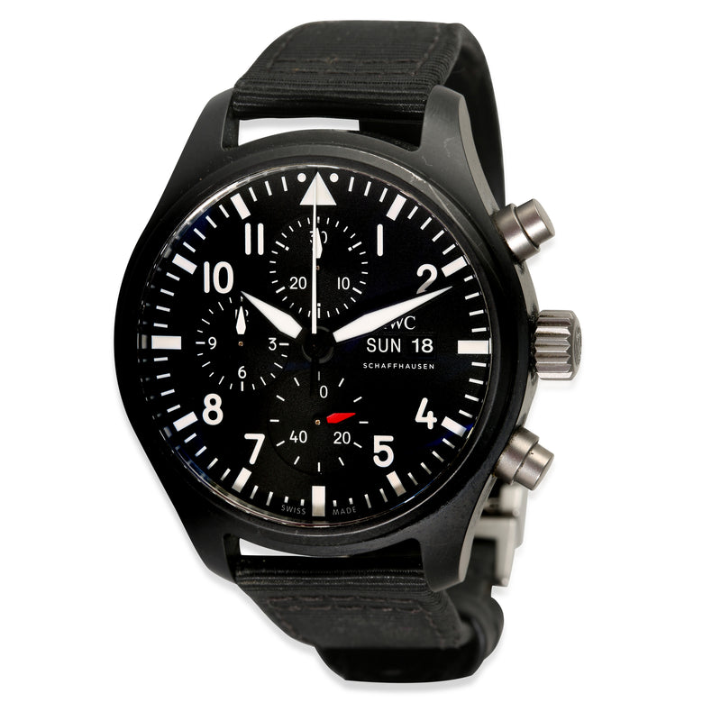 Pilot Chronograph Top Gun IW389101 Mens Watch in  Ceramic/Titanium