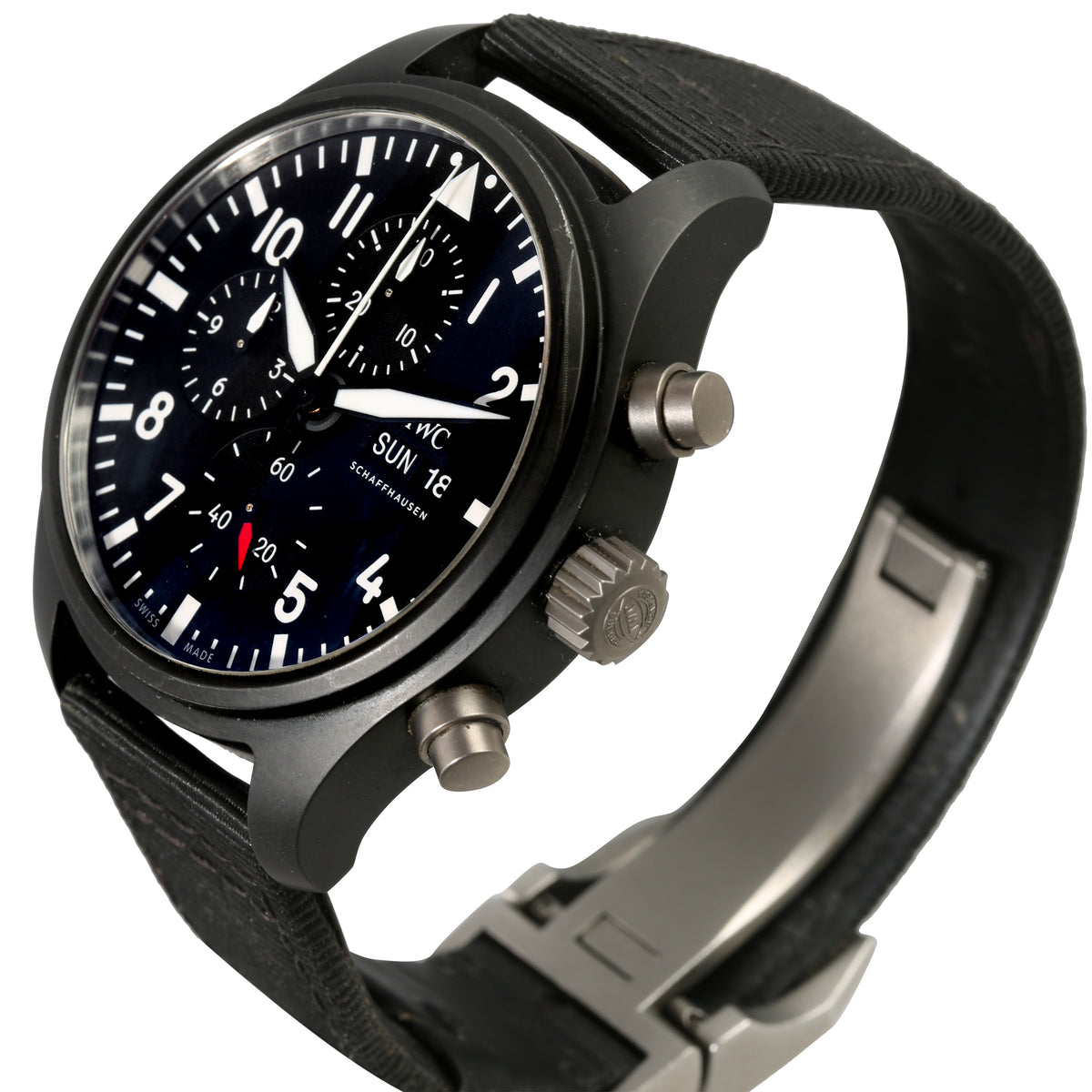 Pilot Chronograph Top Gun IW389101 Mens Watch in  Ceramic/Titanium