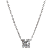 C de Cartier Solitaire Pendant (White Gold)