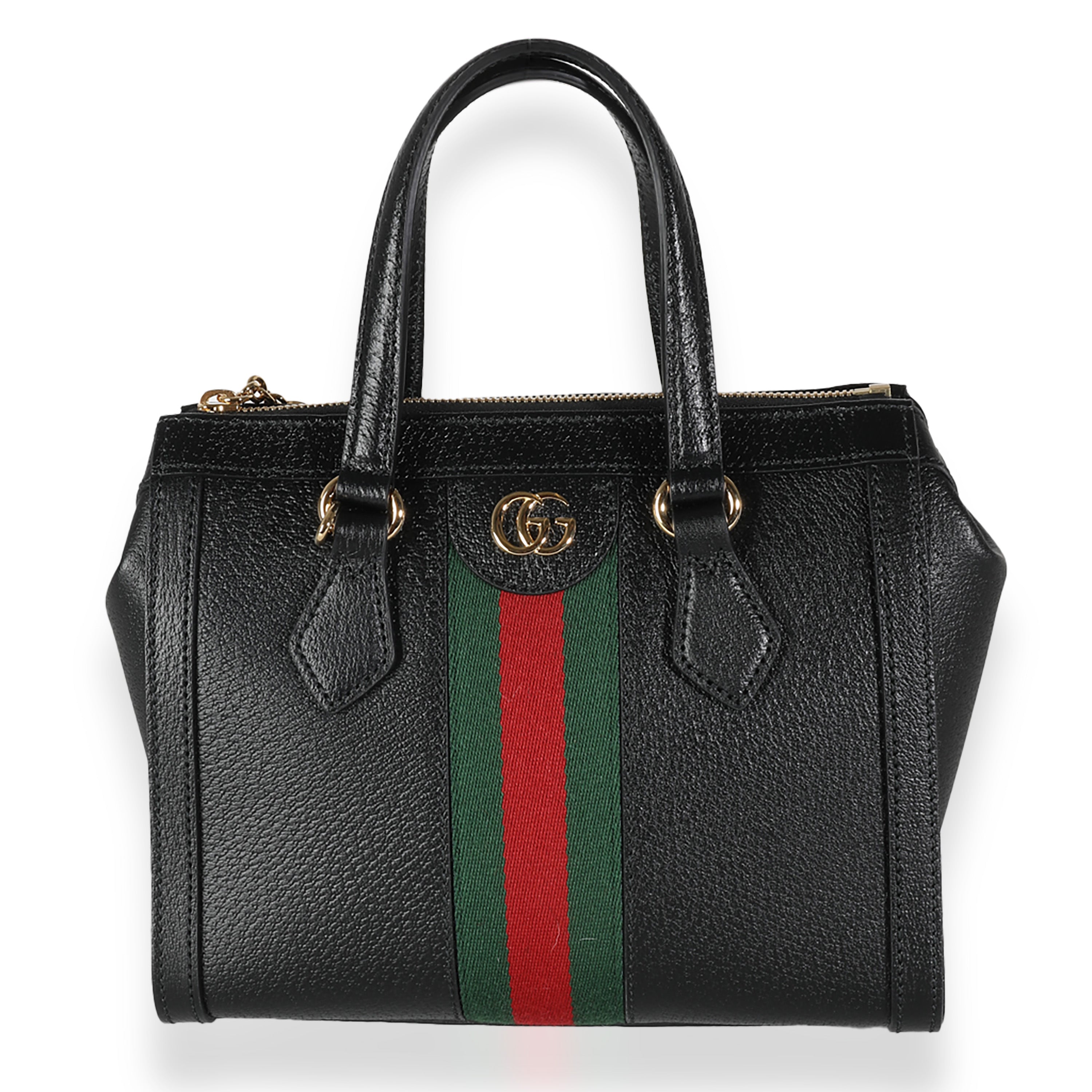 Gucci Black Calfskin Small Ophidia Top Handle Bag | myGemma | Item