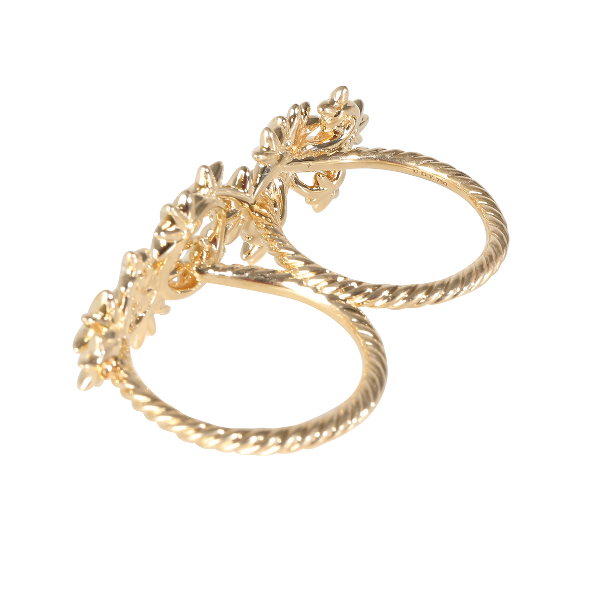 Starburst Two Finger Ring in 18k Yellow Gold 1/5 CTW