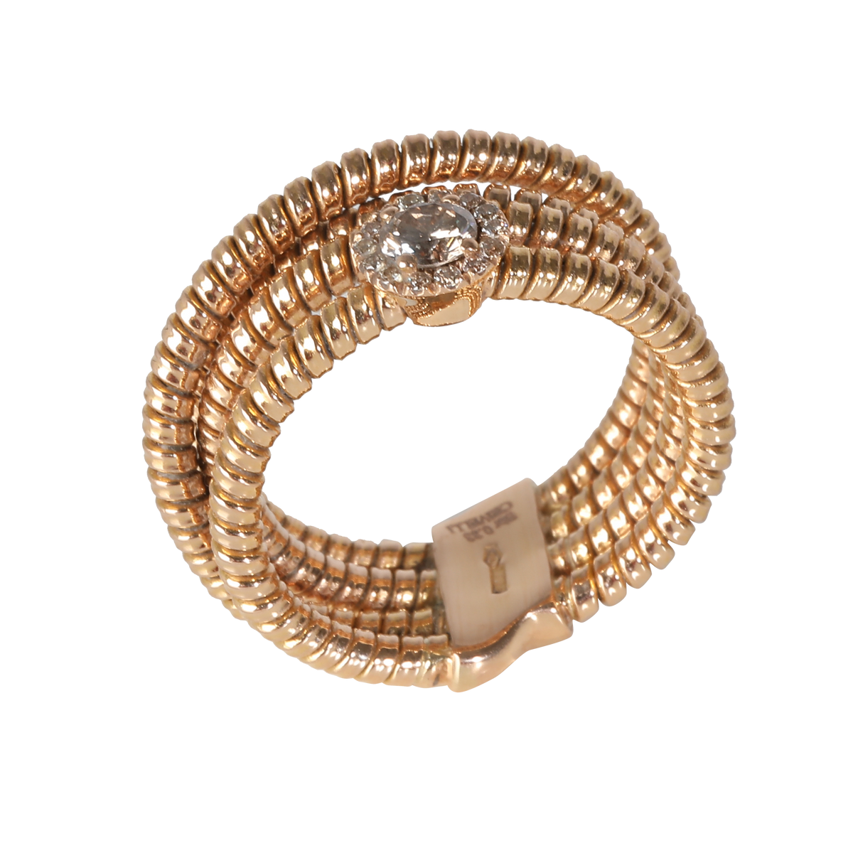 Wrap Coil Ring in 18k Rose Gold 0.25 CTW