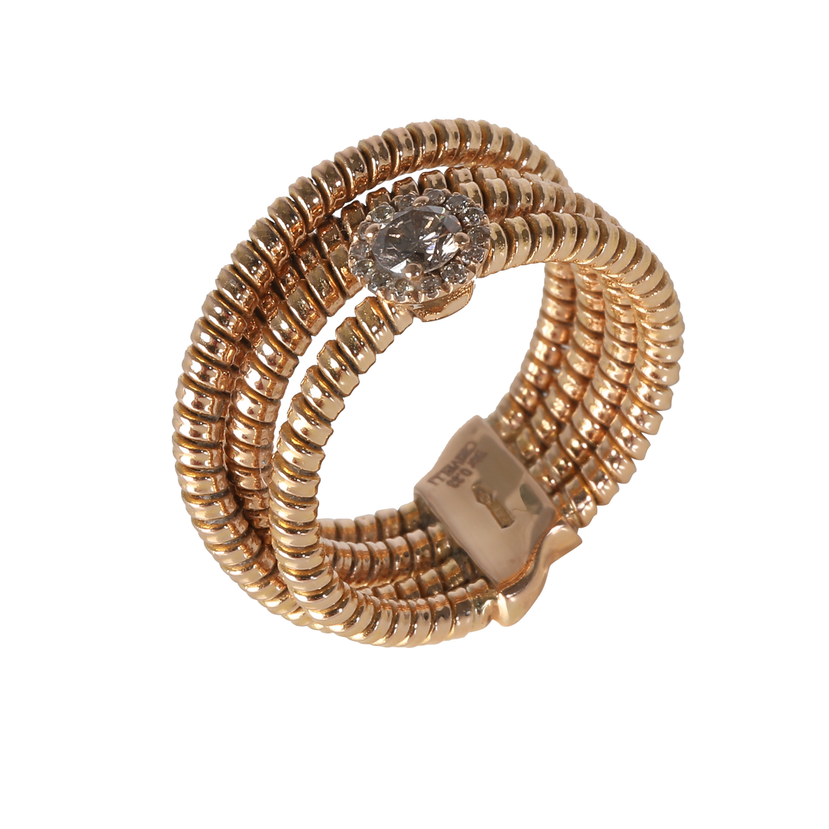 Wrap Coil Ring in 18k Rose Gold 0.25 CTW