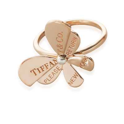 Return To Tiffany Love Bug Ring in 18KT Pink Gold/Sterling Silver