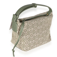 Green Anagram Jacquard Small Cubi Bag