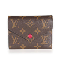 Fuchsia Monogram Canvas Victorine Wallet