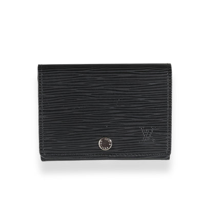 Black Epi Business Card Holder