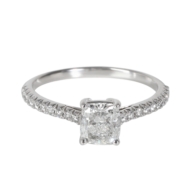 Tiffany & Co. 0.89 ct Cushion Modified Diamond Novo Engagement Ring