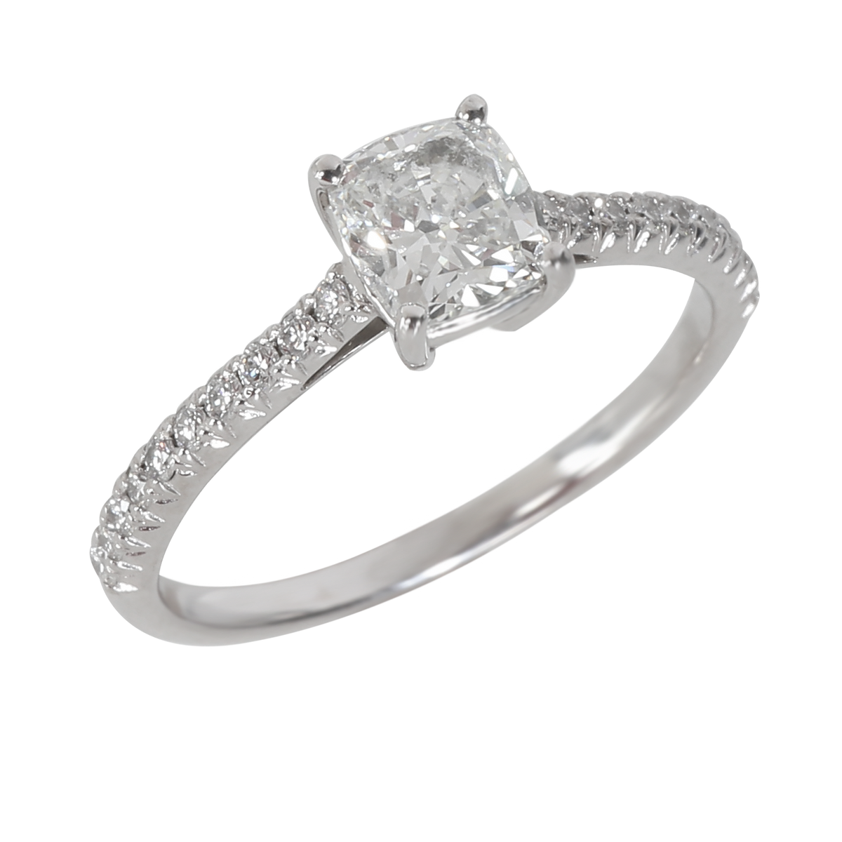 Tiffany & Co. 0.89 ct Cushion Modified Diamond Novo Engagement Ring