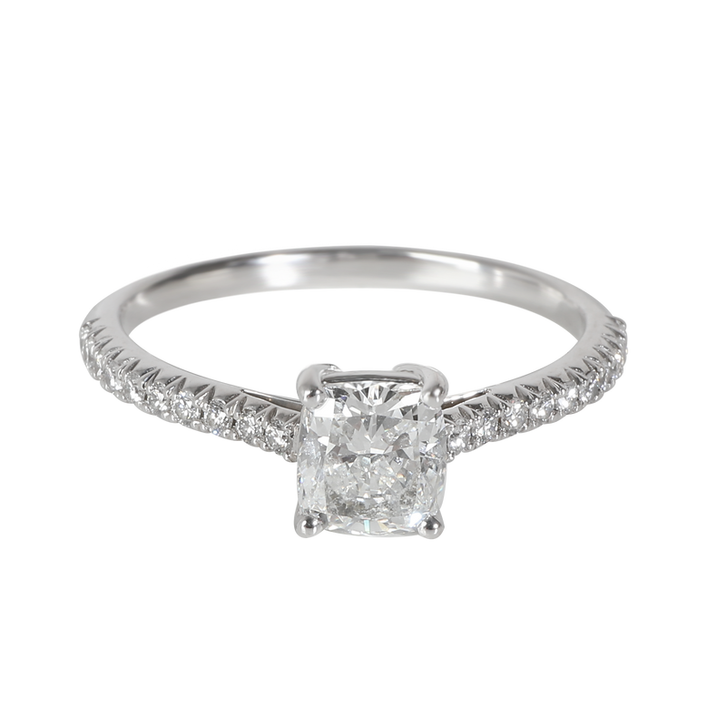 Tiffany & Co. 0.89 ct Cushion Modified Diamond Novo Engagement Ring