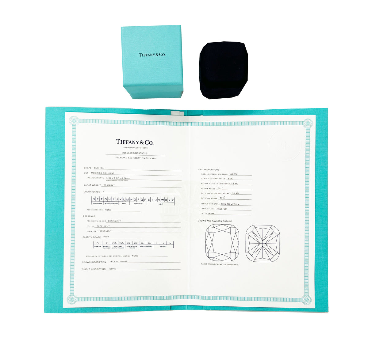 0.89 ct Cushion Modified Diamond Novo Engagement Ring