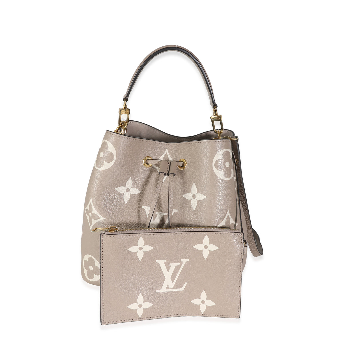 Tourterelle Creme Giant Monogram Empreinte NeoNoe MM