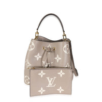 Tourterelle Creme Giant Monogram Empreinte NeoNoe MM