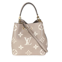 Tourterelle Creme Giant Monogram Empreinte NeoNoe MM