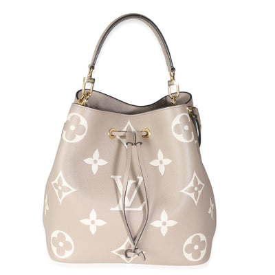 Tourterelle Creme Giant Monogram Empreinte NeoNoe MM