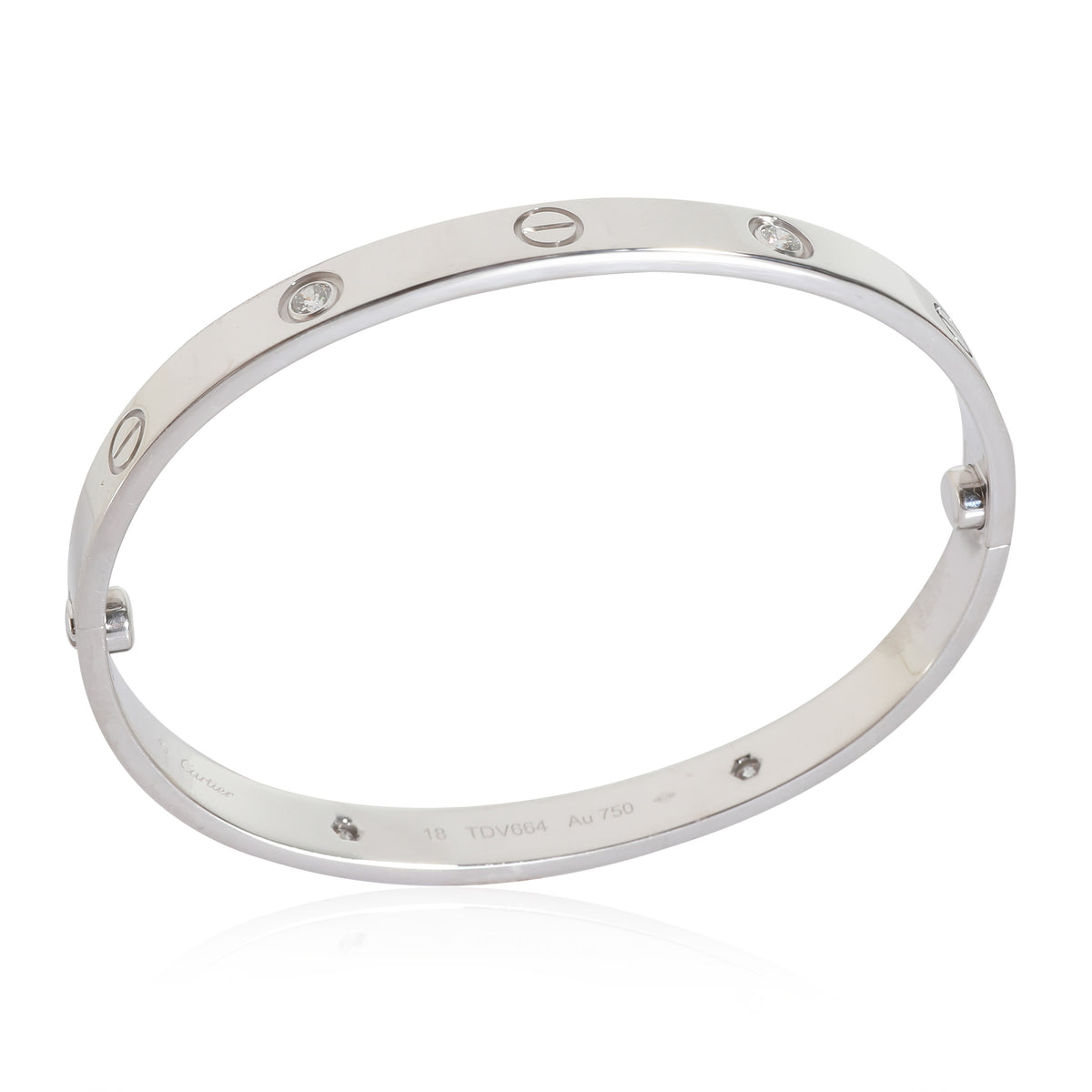 Love Bracelet, Diamonds (White Gold)