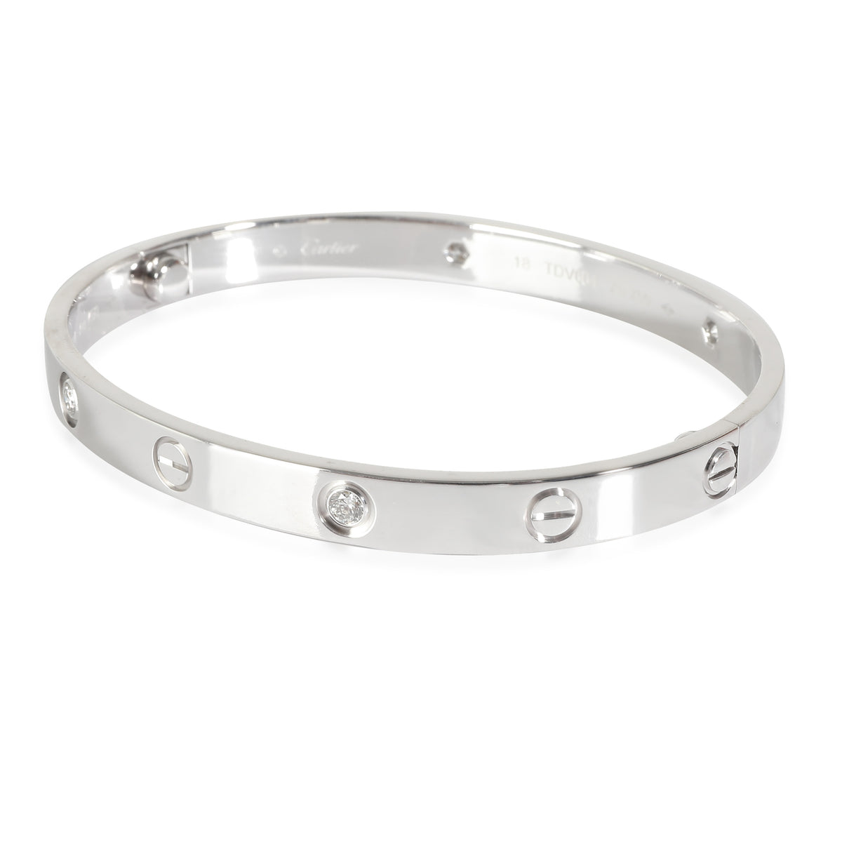 Love Bracelet, Diamonds (White Gold)