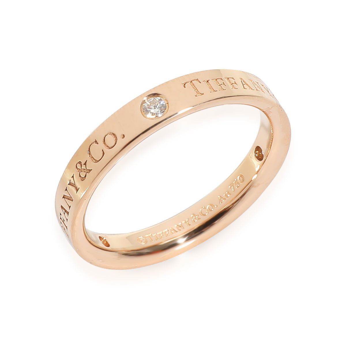 Diamond Band in 18k Rose Gold 0.07 CTW