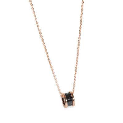 B.zero1 Pendant With Black Ceramic in 18k Rose Gold