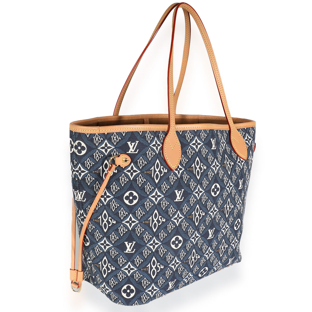 Louis Vuitton Blue Jacquard Since 1854 Neverfull MM myGemma