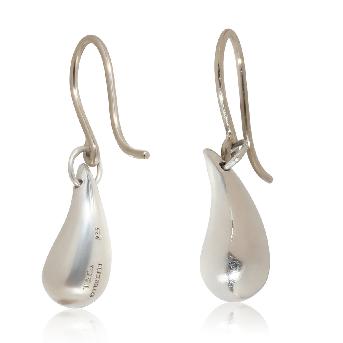 Elsa Peretti Tear Drop Earring in  Sterling Silver