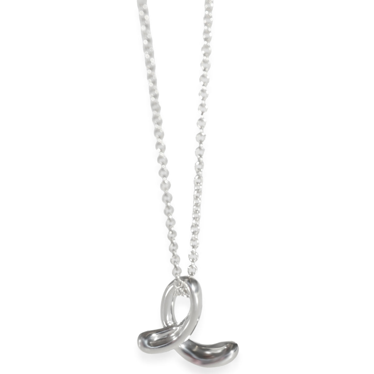 Elsa Peretti Alphabet Letter E Pendant in Sterling Silver