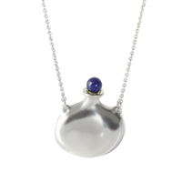 Elsa Peretti Lapis Round Bottle Pendant in  Sterling Silver