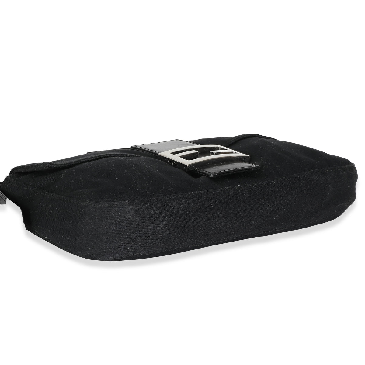 Black Neoprene Medium Baguette Bag