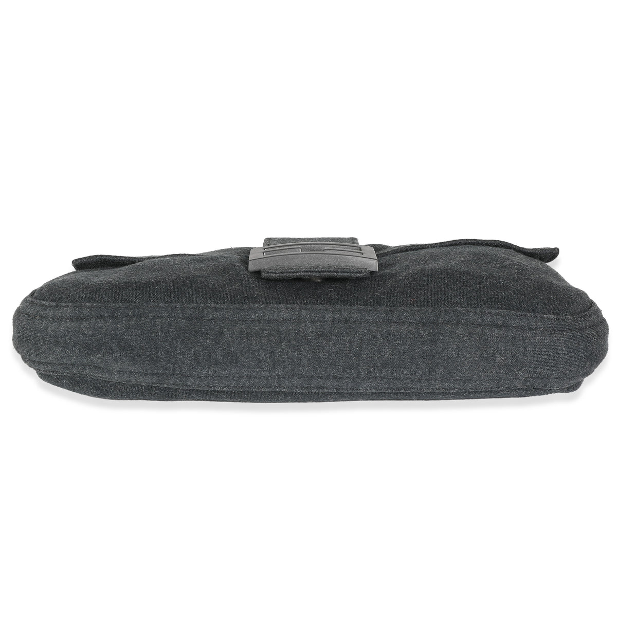 Grey Jersey Medium Baguette Bag