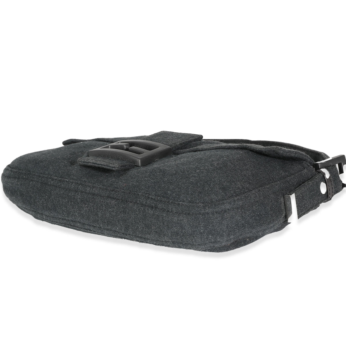 Grey Jersey Medium Baguette Bag