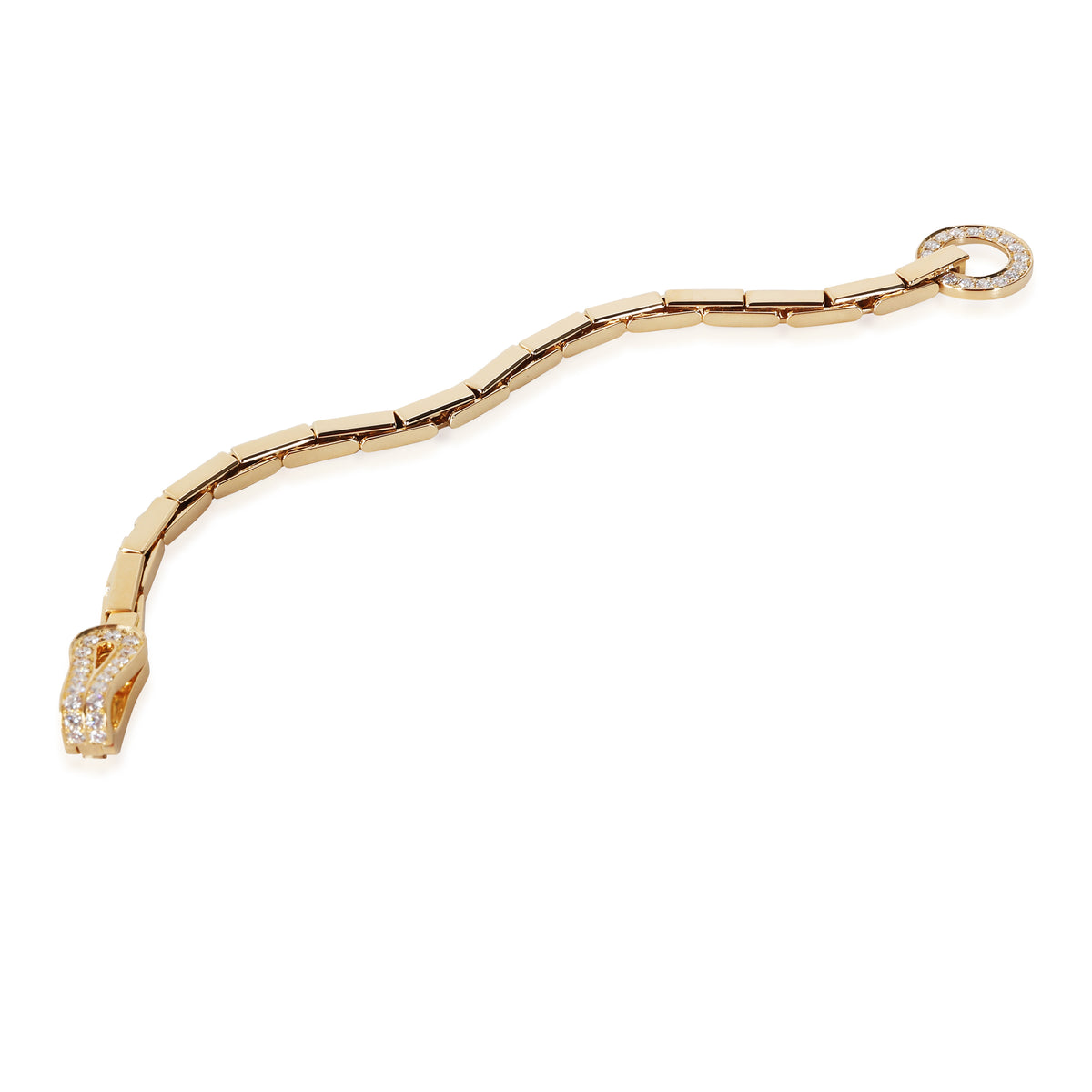 Agrafe Bracelet in 18k Yellow Gold 1.13 CTW