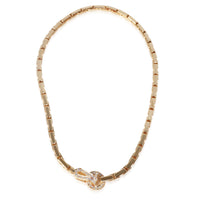 Agrafe Fashion Necklace in 18k Yellow Gold 1.1 CTW