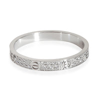 Love Wedding Pave Diamond Band, Small Model (White Gold)