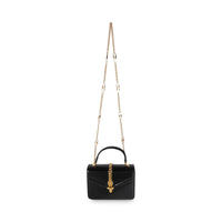 Black Patent Mini Sylvie 1969 Top Handle