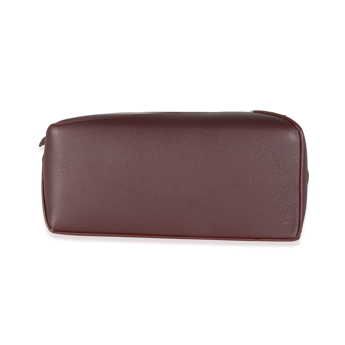 Dark Burgundy Soft Grained Calfskin Small Puzzle Edge Bag