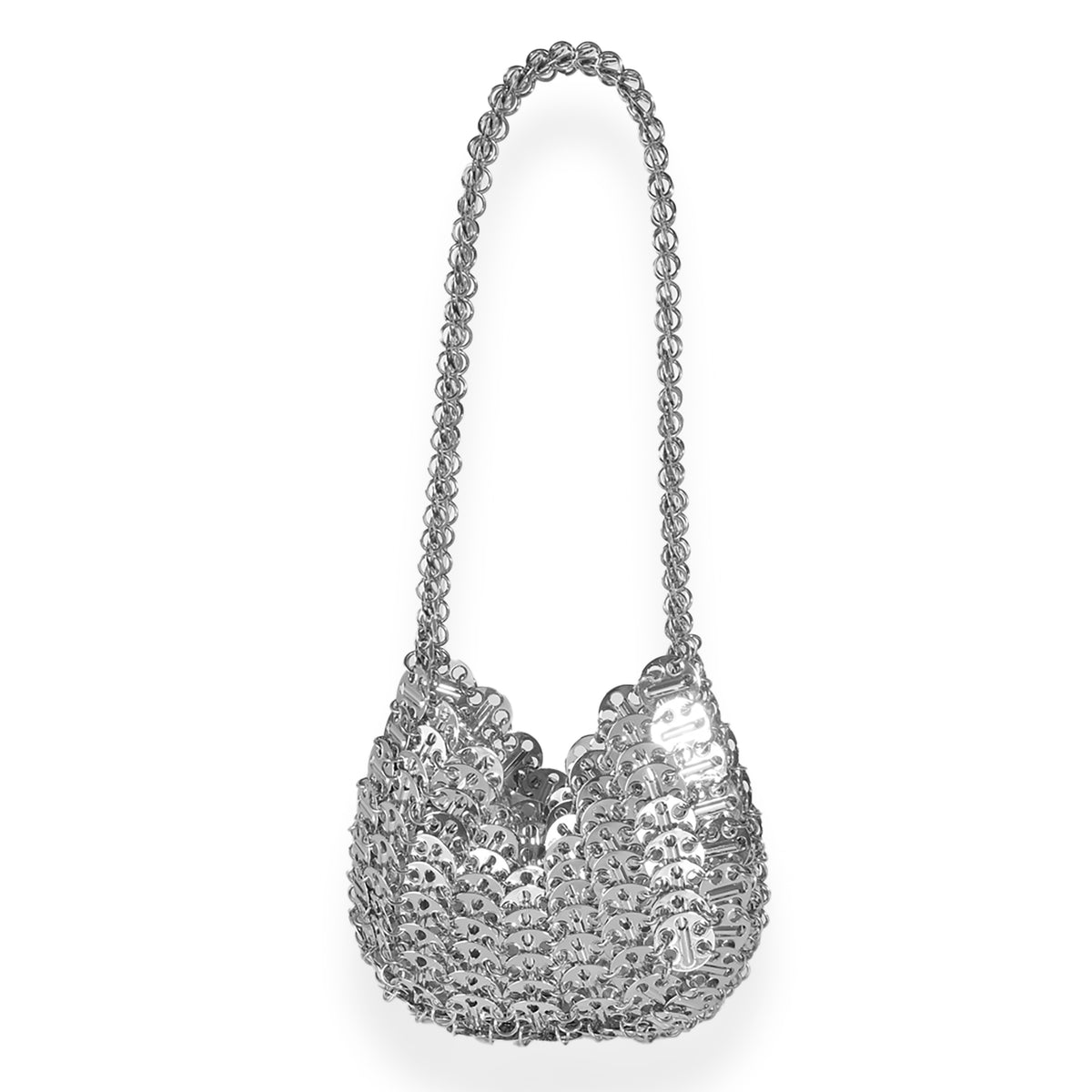 Silver Disc 1969 Moon Chain Bag