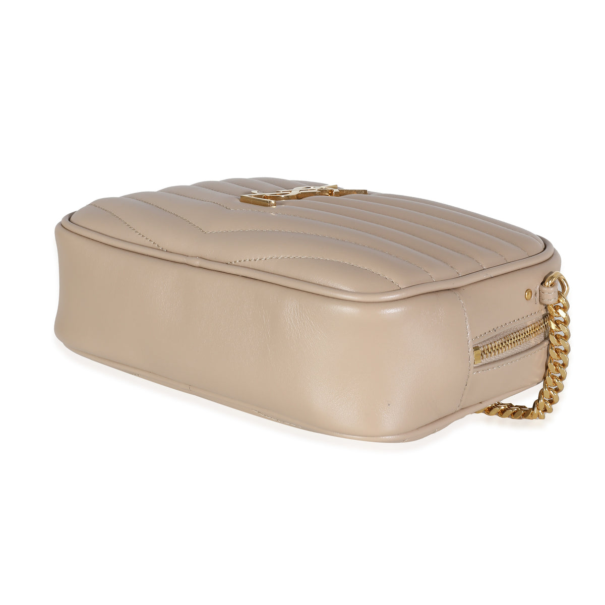 Beige Grain De Poudre Matelasse Monogram Mini Lou Camera Bag