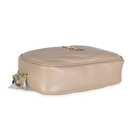 Beige Grain De Poudre Matelasse Monogram Mini Lou Camera Bag