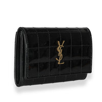 Black Patent Cassandre Small Envelope Wallet