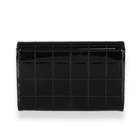 Black Patent Cassandre Small Envelope Wallet