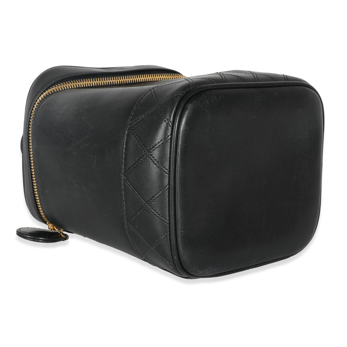 Black Quilted Lambskin Timeless Classic Vanity Case