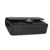 Black Quilted Caviar Medium Classic Double Flap Handbag