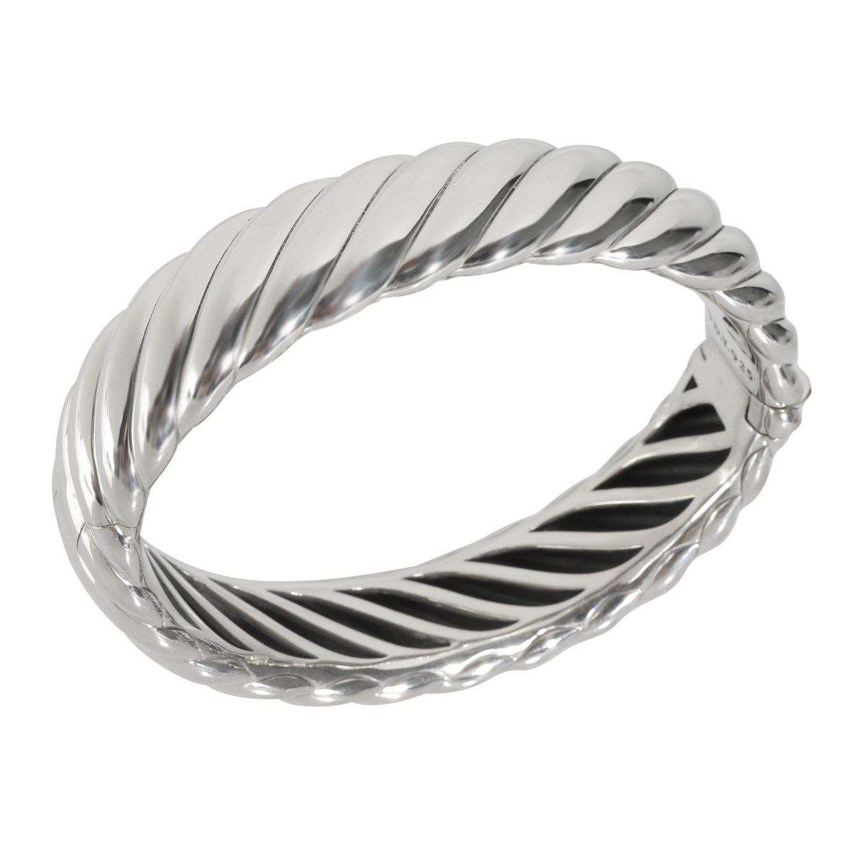 Sculpted Cable Bracelet in  Sterling Silver