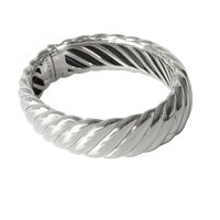 Sculpted Cable Bracelet in  Sterling Silver