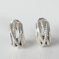 Crossover Earrings in  Sterling Silver
